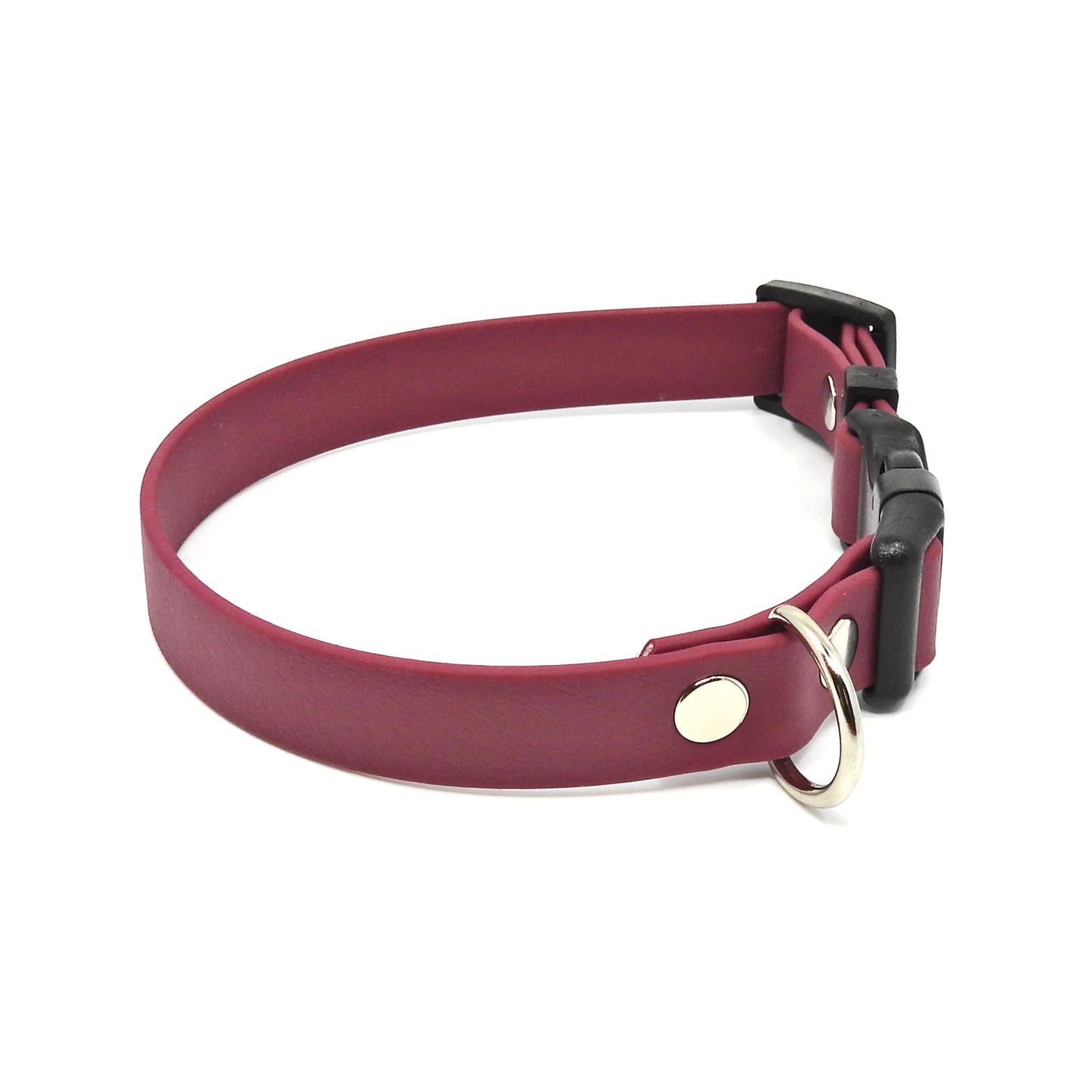 BioThane® Halsband - Sport Kollektion (Klick) - Wein