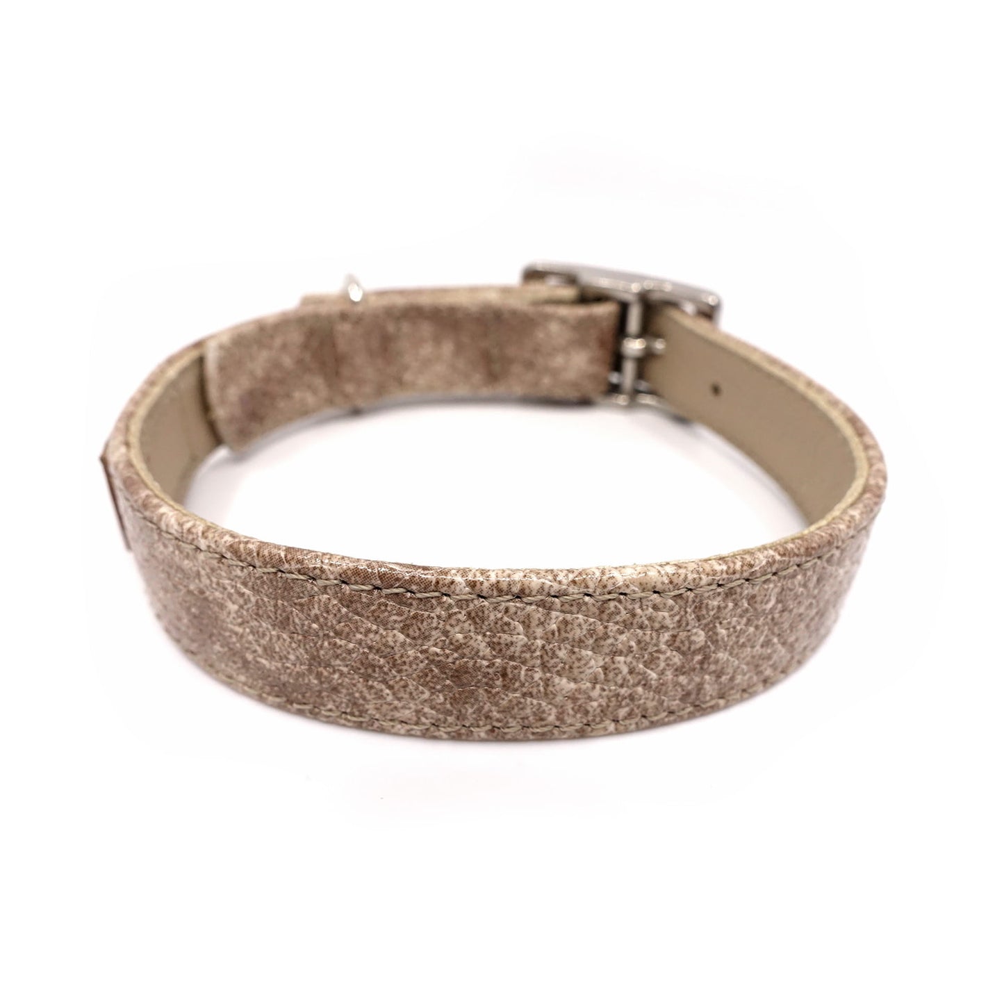 Lederhalsband für einen großen Hund - Serie Natur