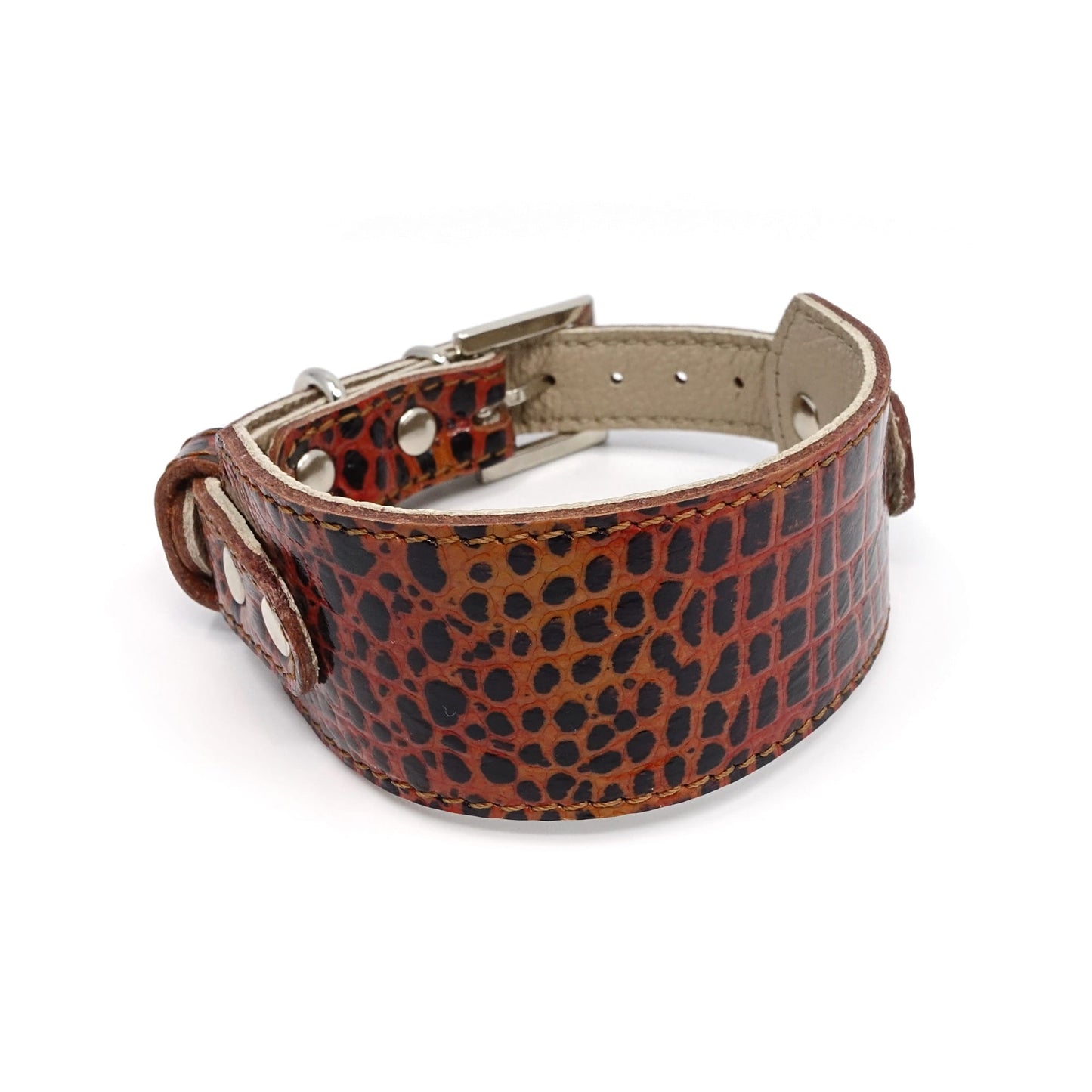 Lederhalsband für Windhunde, SMART-Kollektion - Nil-Serie