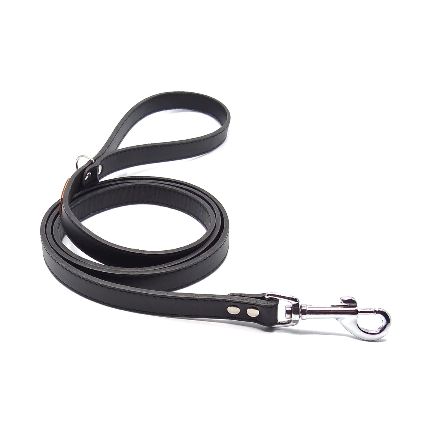 Lederleine, Länge 140 cm - Schwarz