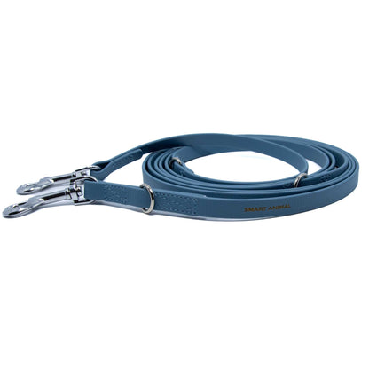 BioThane® Verstell-/Multifunktionsleine - Jeansfarbe