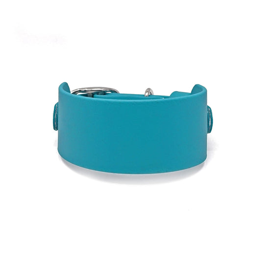 BioThane® Breithalsband für Windhunde - Azurblau