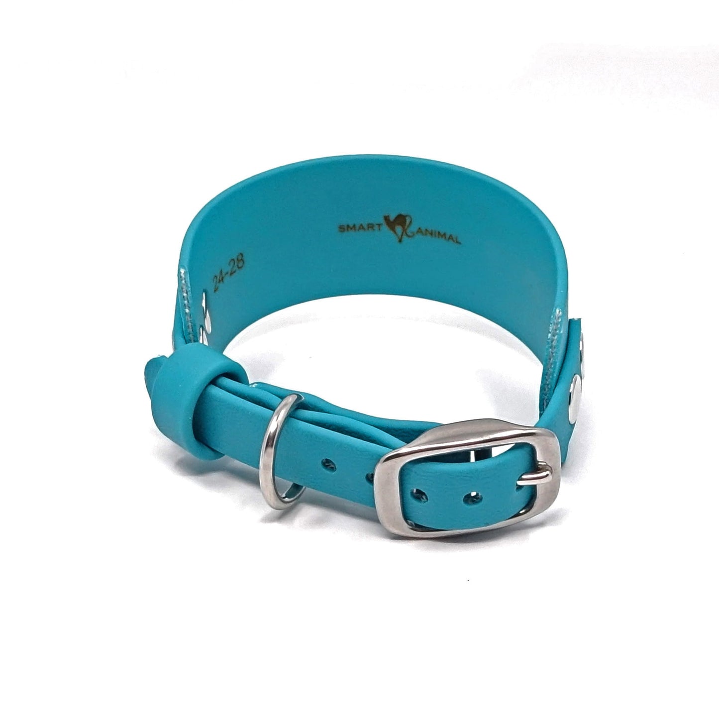 BioThane® Breithalsband für Windhunde - Azurblau