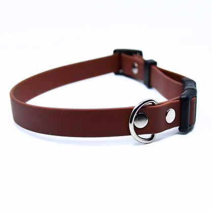 BioThane® Halsband - Sport Kollektion (Klick) - Braun