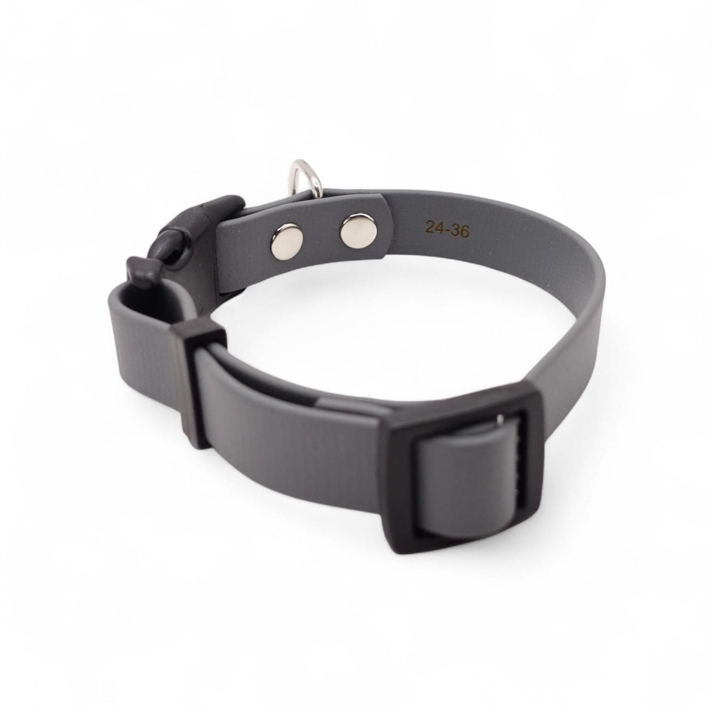 BioThane® Halsband - Sport Kollektion (Klick) - Dunkelgrau