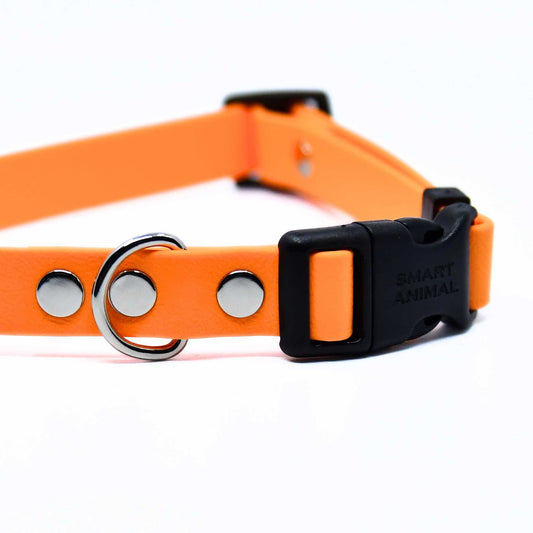 BioThane® Halsband - Sport Kollektion (Klick) - Hellorange