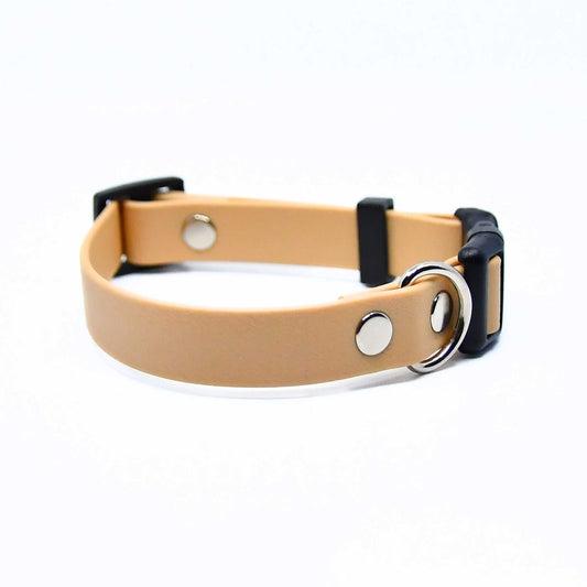 BioThane® Halsband - Sport Kollektion (Klick) - Latte