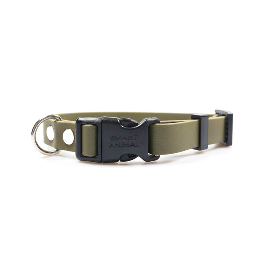 BioThane® Halsband - Sport Kollektion (Klick) - Olive