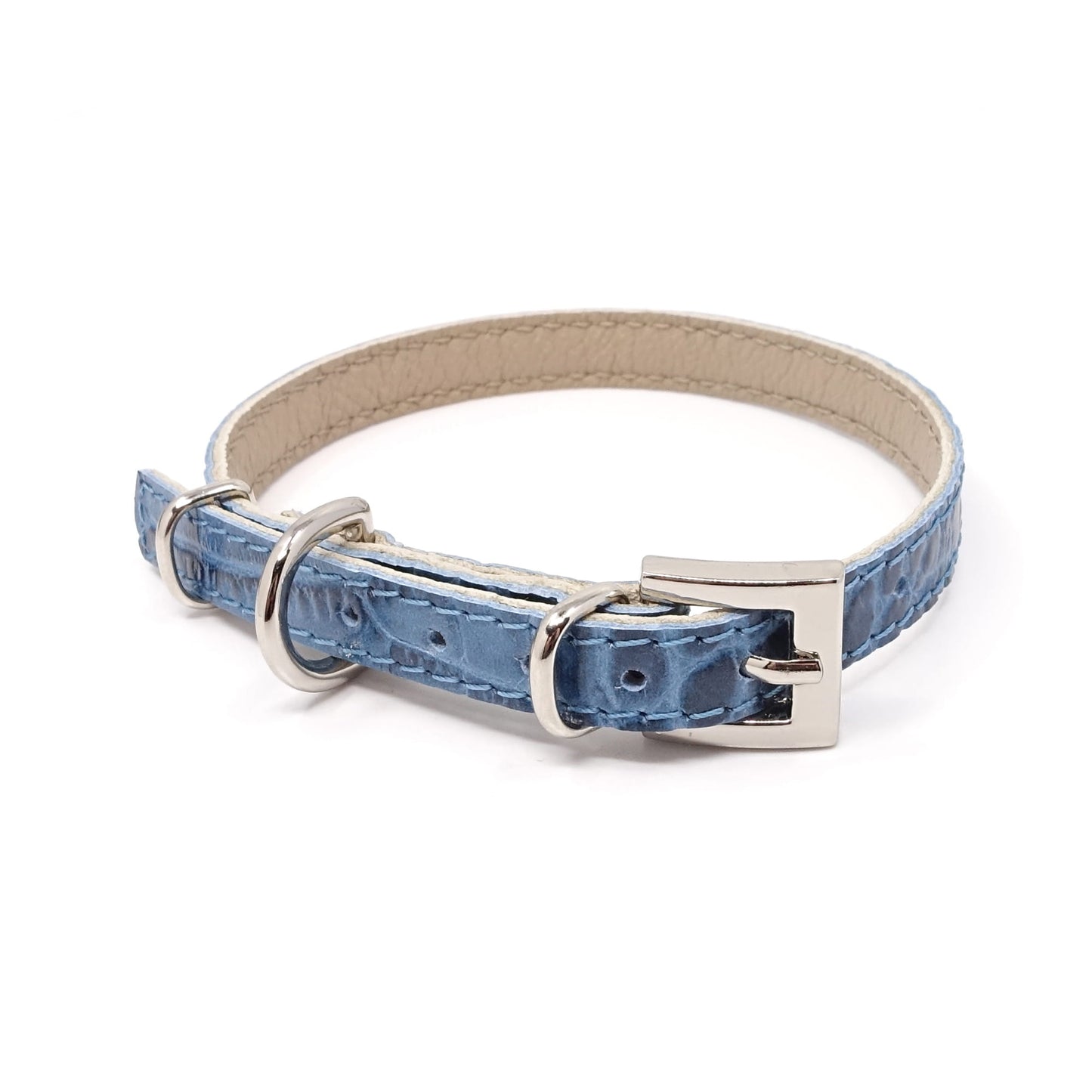 Lederhalsband für kleine Hunde - Serie Maritime