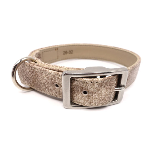 Lederhalsband für einen großen Hund - Serie Natur