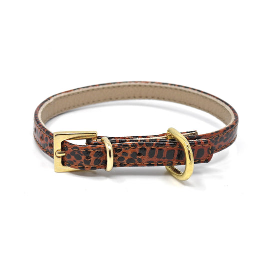 Lederhalsband für kleine Hunde, SMART-Kollektion Serie Nil