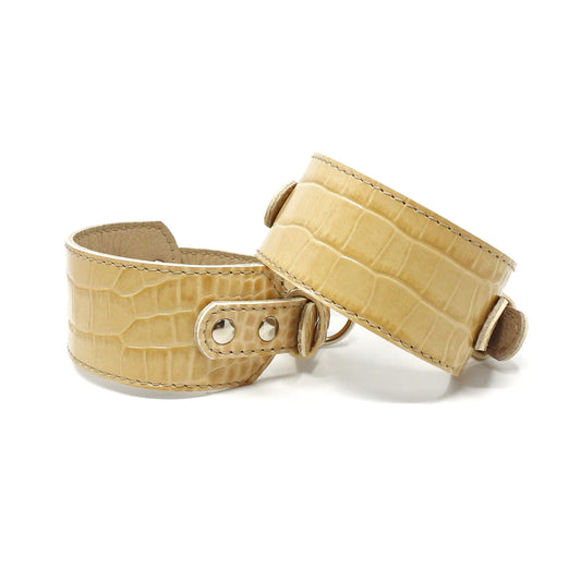 Lederhalsband für Windhunde, SMART-Kollektion - Nude-Serie