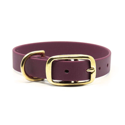 BioThane® Premium-Halsband (Prestige Sport) - Weinfarbe