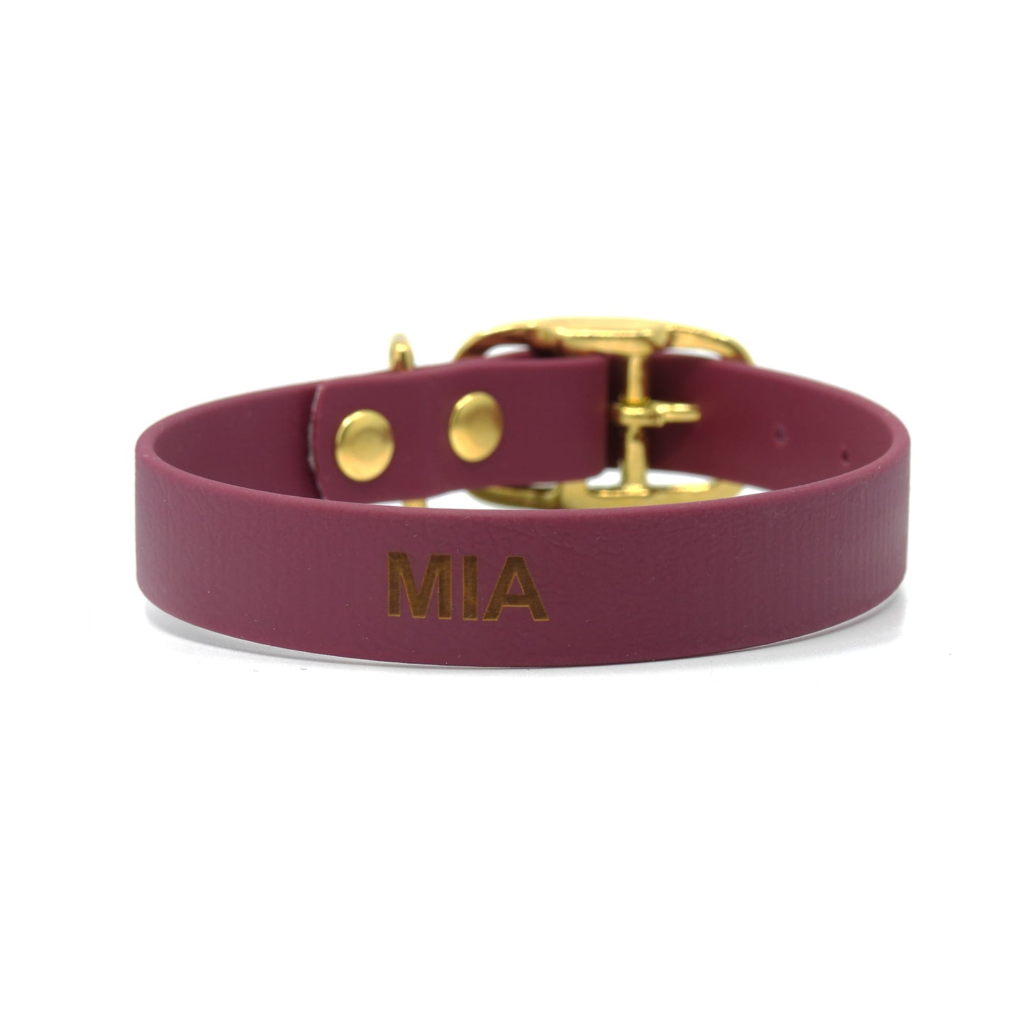 BioThane® Premium-Halsband (Prestige Sport) - Weinfarbe
