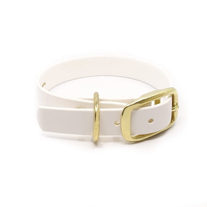 BioThane® Premium-Halsband (Prestige Sport) - Weiß