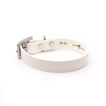 BioThane® Premium-Halsband (Prestige Sport) - Weiß