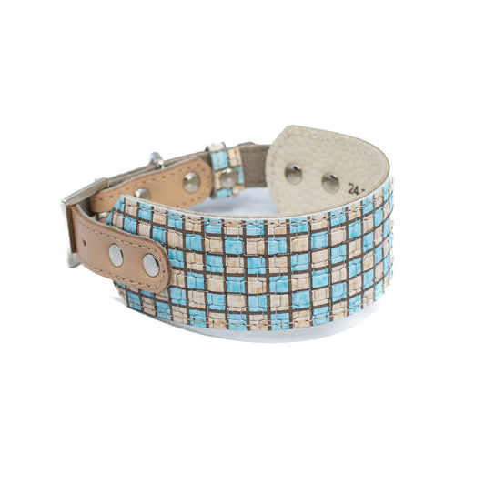 Lederhalsband für Windhunde, SMART-Kollektion - Retro-Serie