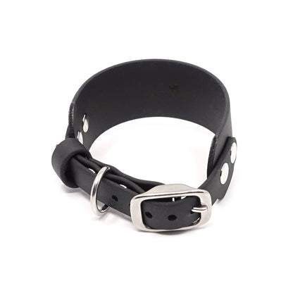 BioThane® Breithalsband für Windhunde - Schwarz