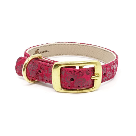 Lederhalsband für kleine Hunde - Serie Vintage