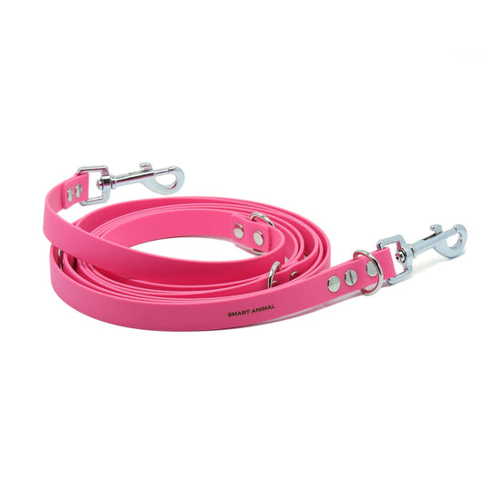 BioThane® Verstell-/Multifunktionsleine - Fuchsia