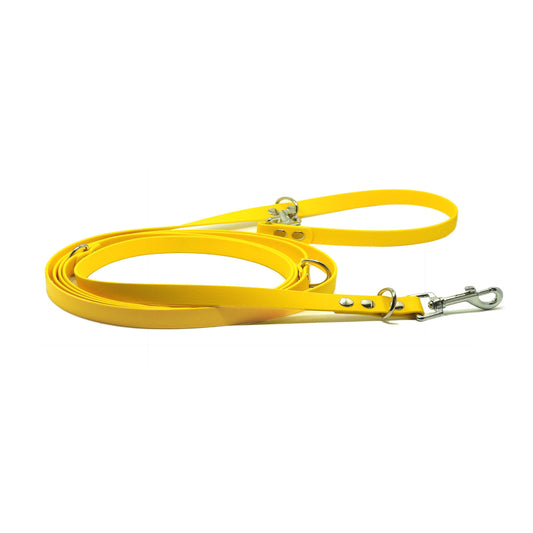 BioThane® Verstell-/Multifunktionsleine - Gelb