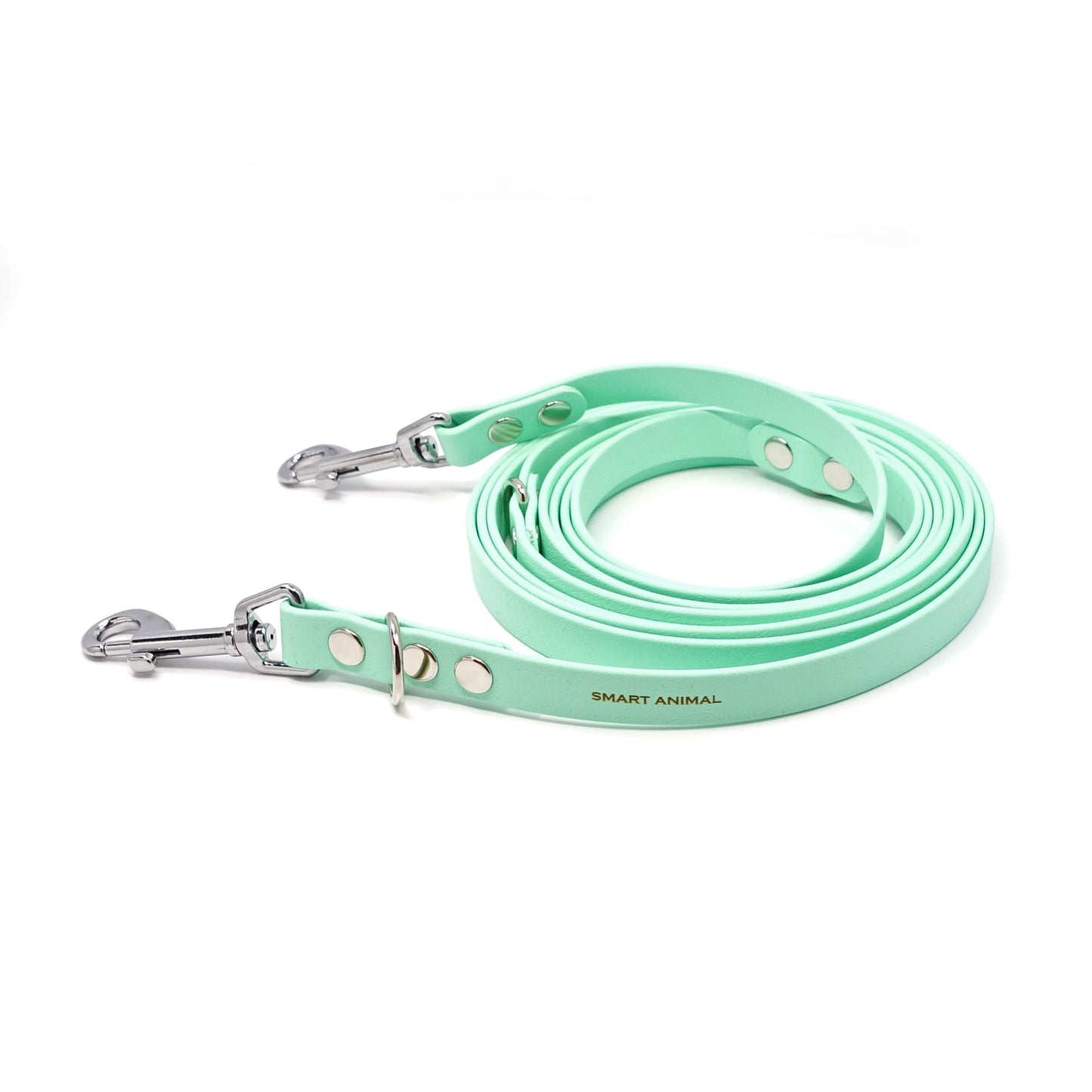 BioThane® Verstell-/Multifunktionsleine - Mintfarbe