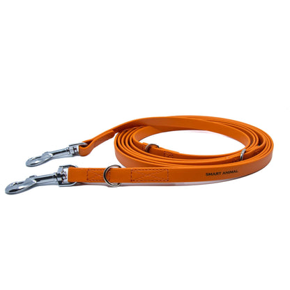 BioThane® Verstell-/Multifunktionsleine - Orange
