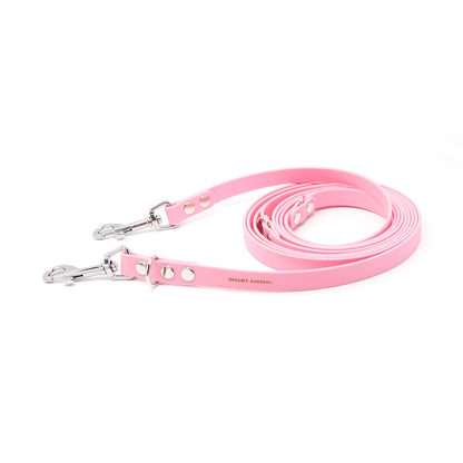 BioThane® Verstell-/Multifunktionsleine - Pastellrosa