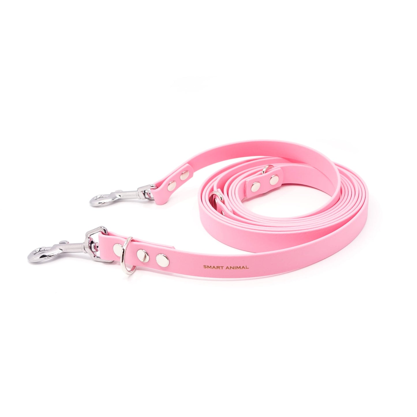 BioThane® Verstell-/Multifunktionsleine - Pastellrosa