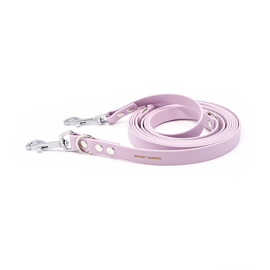 BioThane® Verstell-/Multifunktionsleine - Pastellviolett
